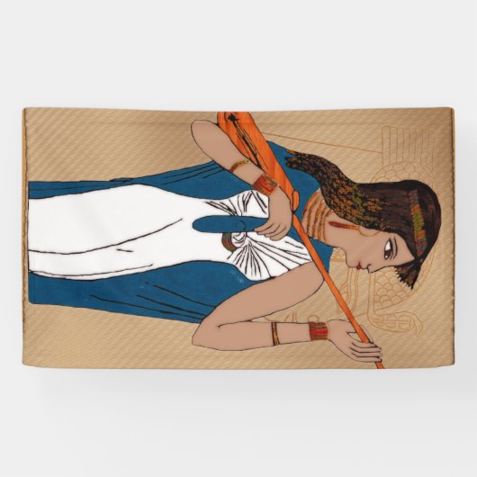 Theban Ancient Grieks Egyptisch Spandoek (Horizontaal)