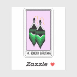 TheBeadedEarrings-TarotCard -Vinyl Sticker