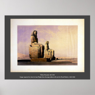 Thebes 4 december 1838 David Roberts / Haghe Art Poster
