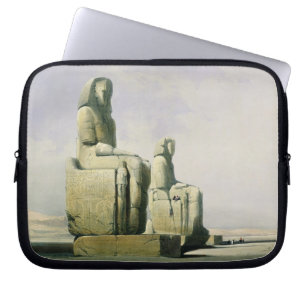 Thebes, 4 december 1838, detail van het colossi o laptop sleeve