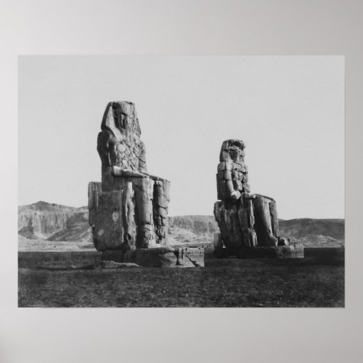 THEBES COLOSSES - 1851 POSTER (Voorkant)