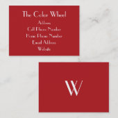 TheColorWheel Indian Red Chubby Visitekaartje (Voorkant / Achterkant)