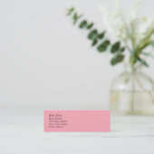 TheColorWheel Light Roze 1 Skinny Profile Card Mini Visitekaartje (Staand voorkant)