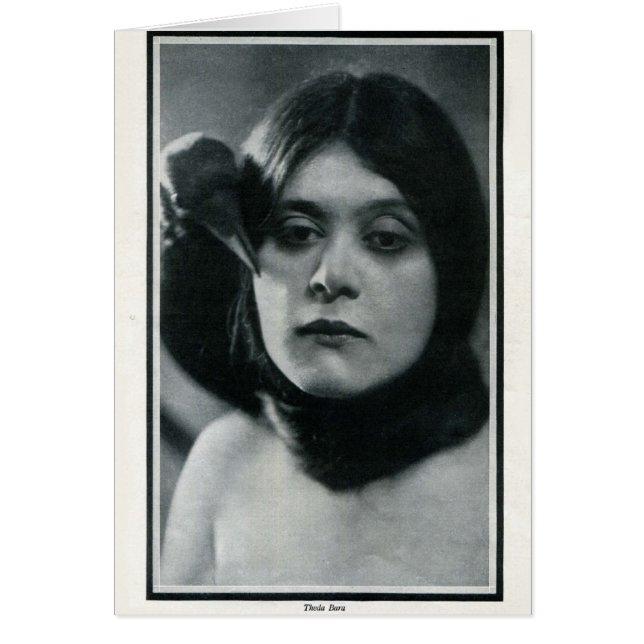 Theda Bara 1915  portretkaart (Voorkant)