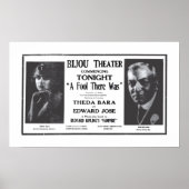 Theda Bara 1916 film en poster (Voorkant)