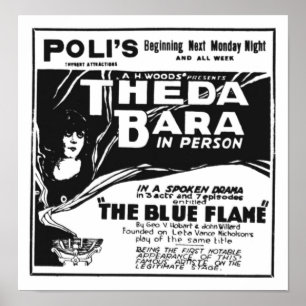Theda Bara 1920 poster persoonlijk optreden