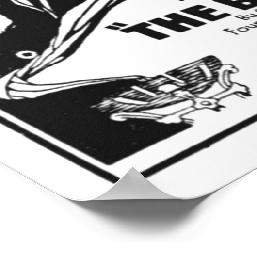 Theda Bara 1920 poster persoonlijk optreden (Hoek)