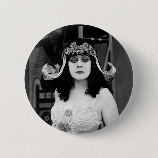 Theda Bara als Cleopatra Button (Voorkant)