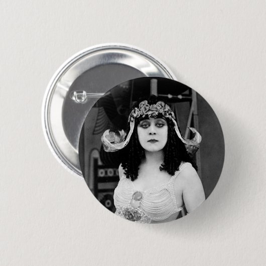 Theda Bara als Cleopatra Button (Voorkant /achterkant)