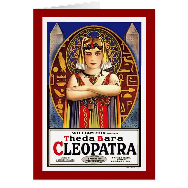 Theda Bara als Cleopatra  Film (Voorkant)