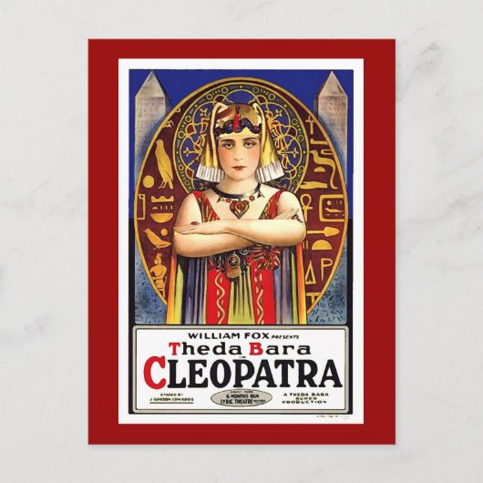 Theda Bara als Cleopatra  Film Briefkaart (Voorkant)