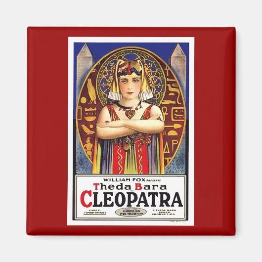 Theda Bara als Cleopatra  Film Magneet (Voorkant)