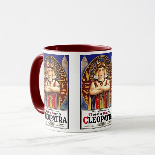 Theda Bara als Cleopatra Film Mok (Voorkant links)