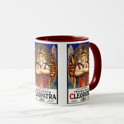 Theda Bara als Cleopatra Film Mok (Voorkant rechts)