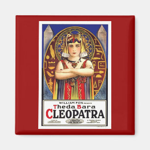 Theda Bara als Vintage Film van Cleopatra Magneet