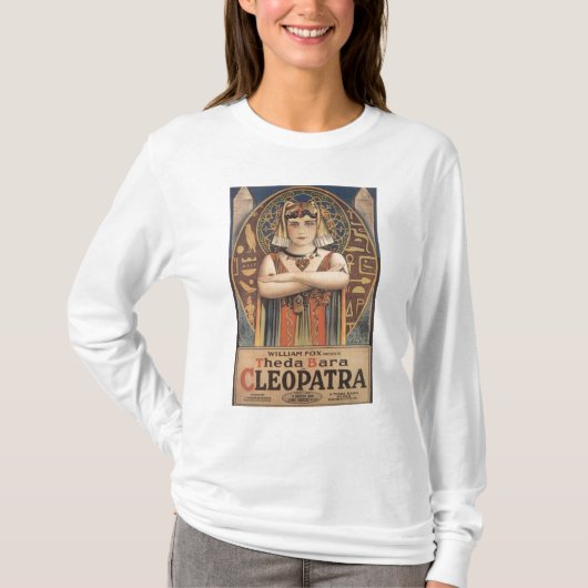 Theda Bara Cleopatra 1917  adverteren T-shirt (Voorkant)