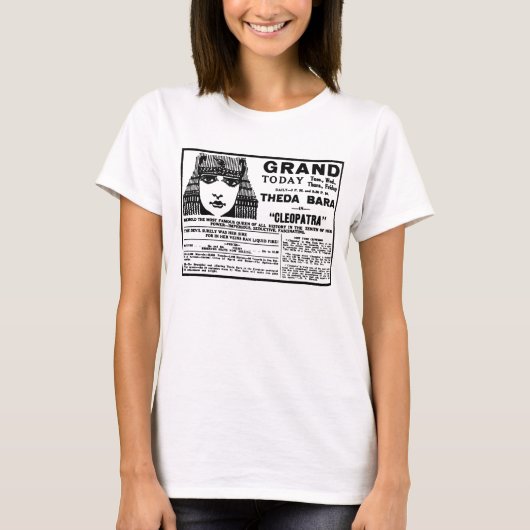 Theda Bara CLEOPATRA 1918 T-shirt (Voorkant)