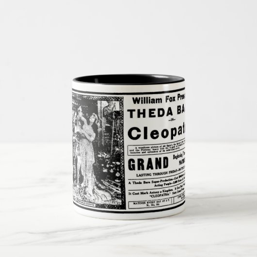 Theda Bara Cleopatra 1918 Tweekleurige Koffiemok (Center)