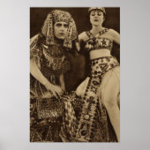 Theda Bara in Cleopatra Silent Movie Poster (Voorkant)