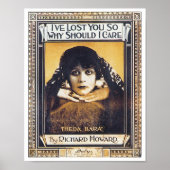 Theda Bara poster (Voorkant)