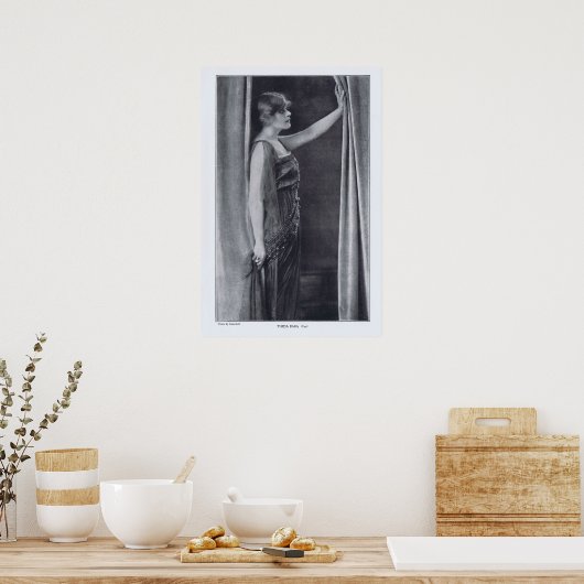 Theda Bara Rotrogravure 1916 Afdruk Poster (Keuken)