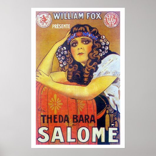 Theda Bara Salome Movie Poster (Voorkant)