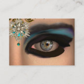 THEDA / DIAMOND STARS EN BLAUWE GEMSTONEN VISITEKAARTJE (Achterkant)