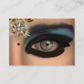 THEDA / DIAMOND STARS EN RODE RUBY GEMSTONES VISITEKAARTJE (Achterkant)