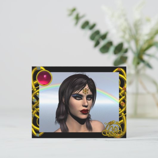 THEDA/HYPER DRAGON RED RUBY BRIEFKAART (Staand voorkant)