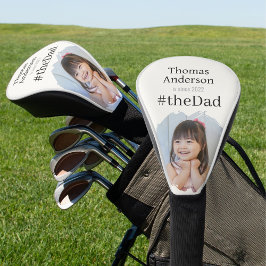 #theDad, Witte Naam Jaar en Aangepaste Foto Golfheadcover
