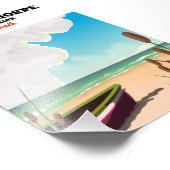 Theddlethorpe Lincolnshire reisposter. Foto Afdruk (Hoek)