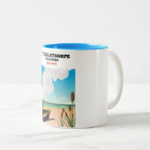 Theddlethorpe Lincolnshire reisposter. Tweekleurige Koffiemok (Voorkant rechts)