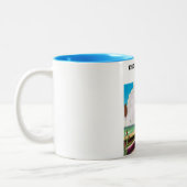 Theddlethorpe Lincolnshire reisposter. Tweekleurige Koffiemok (Links)