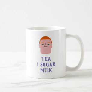 Thee 1 suiker Melk Koffiemok