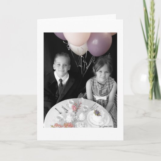 Thee 4 de Kaart van Twee Verjaardag (Voorkant)