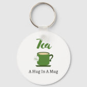 Thee A Hug in een Mok Sleutelhanger (Voorkant)
