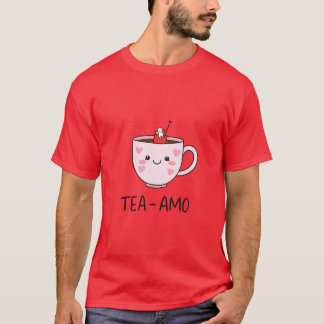 Thee amo voor drankliefhebber t-shirt