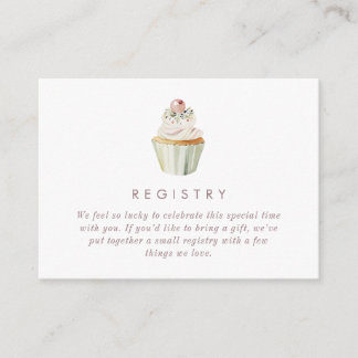 Thee Baby Shower Registratie QR Code Informatiekaartje