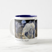 THEE BEST GEDEELD MET EEN VRIEND Pegasus & Raven Tweekleurige Koffiemok (Voorkant links)