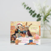 Thee bij de Gekke Hoedenmaker Alice in Wonderland  Kaart (Staand voorkant)