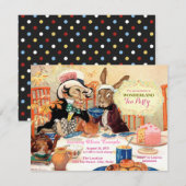 Thee bij de Gekke Hoedenmaker Alice in Wonderland  Kaart (Voorkant / Achterkant)