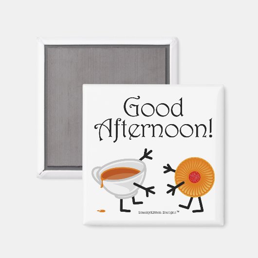 Thee & Biscuit - Goede middag! Magneet (Voorkant / Achterkant)