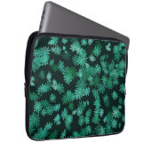 Thee blauwige margrieten laptop sleeve (Voorkant Rechts)
