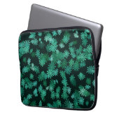 Thee blauwige margrieten laptop sleeve (Voorkant Links)