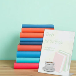 Thee & Boeken Bruidsmeisjeboeken voor de bruid Reclamebord Met Voetstuk