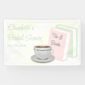 Thee & Boeken Bruidsmeisjesfeest Spandoek (Horizontaal)