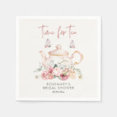 Thee Bruiloft Bridal Shower Servet (Voorkant)