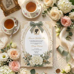 Thee Bruiloft Bridal Shower Tijd om de thee in t Kaart