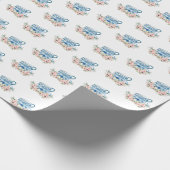 Thee Bruiloft met Thee-uitnodiging Cadeaupapier (Hoek)