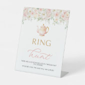 Thee Bruiloft Ring Jacht Reclamebord Met Voetstuk (Voorkant)